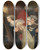 Triptych art skateboard deck of Eilif Peterssen Christian Ii Signing The Death Warrant Of Torben Oxe by Eilif Peterssen (1852-1928)