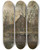Triptych art skateboard deck of Rudolf Hckner Bauernhof Am Wasser by Rudolf Hockner (1864-1942)
