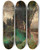 Triptych art skateboard deck of Olga Wisingerflorian Avenue Of Poplars by Olga Wisinger-Florian (1844-1926)
