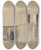 Triptych art skateboard deck of John Ruskin The Great Square At Torcello by John Ruskin (1819-1900)