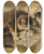 Triptych art skateboard deck of Henritte Ronnerknip Mothers Pride_2 by Henritte Ronner-Knip (1821-1909)