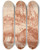 Triptych art skateboard deck of Jeanhonor Fragonard Ruins Of An Imperial Palace Rome by Jean-Honor Fragonard (1732-1806)