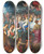 Triptych art skateboard deck of Jan Brueghel The Elder The Marriage Of Peleus And Thetis by Jan Brueghel The Elder (1568-1625)