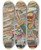 Triptych art skateboard deck of Karl Wiener Political Collage by Karl Wiener (1901-1949)