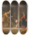Triptych art skateboard deck of Jeanbaptiste Auguste Vinchon Conscration De La Vierge by Jean-Baptiste Auguste Vinchon (1789-1855)