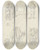 Triptych art skateboard deck of Johann Ludwig Ernst Morgenstern 21 Figurenstudien Darunter Drei Frauenfiguren by Johann Ludwig Ernst Morgenstern (1738-1819)