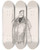 Triptych art skateboard deck of Pierre Puvis De Chavannes Les Caricatures De Puvis De Chavannes Pl13 by Pierre Puvis De Chavannes (1824-1898)