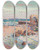 Triptych art skateboard deck of Armand Guillaumin La Pierriere Saintpalais Mare Montante by Armand Guillaumin (1841-1927)
