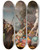 Triptych art skateboard deck of Tadeusz Kuntzekonicz Fortune by Tadeusz Kuntze-Konicz (1733-1793)