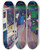 Triptych art skateboard deck of Wassily Kandinsky Murnau View From The Window Of The Griesbru by Wassily Kandinsky (1866-1944)