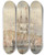 Triptych art skateboard deck of Charles Dyce View Of Malta_1 by Charles Dyce (1816-1853)
