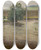 Triptych art skateboard deck of Frantiek Kavn Spring Landscape by Frantisek Kavan (1866-1841)