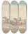 Triptych art skateboard deck of Henry Thomas Alken Steeplechasing Three Riders Taking A Brook Spectators On Right by Henry Thomas Alken (1785-1851)
