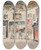 Triptych art skateboard deck of Ivan Ivanec Pokj Karmazynowy W Paacu W Podhorcach_1 by Ivan Ivanec (1893-1946)