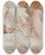 Triptych art skateboard deck of Giovanni Boldini Reclining Lady by Giovanni Boldini (1842-1931)