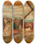 Triptych art skateboard deck of Tadeusz Makowski Good Samaritan by Tadeusz Makowski (1882-1932)