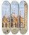 Triptych art skateboard deck of Antonietta Brandeis Basilica Di San Marco by Antonietta Brandeis (1848-1926)