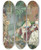 Triptych art skateboard deck of Ettore Simonetti The Snake Charmer by Ettore Simonetti (1857-1909)