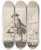 Triptych art skateboard deck of Thomas Rowlandson Simon Iphigenia by Thomas Rowlandson (1756-1827)