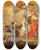 Triptych art skateboard deck of Domenico Pedrini Moses And Aaron Guide The Israelites Out Of Egypt by Domenico Pedrini (1728-1800)