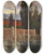 Triptych art skateboard deck of Marie Egner San Lazzaro Bei Venedig by Marie Egner (1850-1940)
