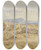 Triptych art skateboard deck of Karl Friedrich Harveng Ruinen Von Tiryns by Karl Friedrich Harveng (1832-1874)