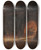 Triptych art skateboard deck of Wilhelm Wallander Masugnen by Wilhelm Wallander (1821-1888)