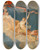 Triptych art skateboard deck of Jeanjosephbenjamin Constant La Ville De Paris Conviant Le Monde Ses Ftes_2 by Jean-Joseph-Benjamin Constant (1845-1902)