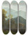 Triptych art skateboard deck of Albert Bierstadt Lucerne Switzerland by Albert Bierstadt (1830-1902)