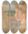 Triptych art skateboard deck of Emile Claus Profile Of A Woman And Wheatsheaves by Emile Claus (1849-1924)