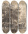 Triptych art skateboard deck of Rgis Franois Gignoux The Treesbedfordnew York by Regis Francois Gignoux (1814-1882)