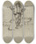 Triptych art skateboard deck of Jeanachille Benouville Berger by Jean-Achille Benouville (1815-1891)