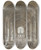 Triptych art skateboard deck of Johann Ludwig Ernst Morgenstern Blick Auf Lettner Und Chor Einer Dreischiffigen Gotischen Kirche by Johann Ludwig Ernst Morgenstern (1738-1819)