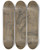 Triptych art skateboard deck of Christian Heerdt Der Kirchhof In Groenlinden by Christian Heerdt (1812-1878)