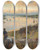 Triptych art skateboard deck of William Lionel Wyllie Workaday England by William Lionel Wyllie (1851-1931)