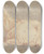 Triptych art skateboard deck of Johann Heinrich Roos Liegende Ziege Nach Links by Johann Heinrich Roos (1631-1685)