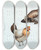 Triptych art skateboard deck of Theodor Philipsen Hns Studie by Theodor Philipsen (1840-1920)