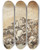 Triptych art skateboard deck of Ferdinand Kobell A Battle Scene_1 by Ferdinand Kobell (1740-1799)