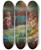 Triptych art skateboard deck of Hans Zatzka Se Gre Oder Liebesboten by Hans Zatzka (1859-1945)
