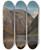 Triptych art skateboard deck of Adolph Tidemand View Of Gudvangen by Adolph Tidemand (1814-1876)