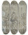 Triptych art skateboard deck of Giovanni Francesco Romanelli Aeneas And The Cumaean Sibyl Entering The Infernal Regions by Giovanni Francesco Romanelli (1610-1662)