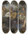 Triptych art skateboard deck of Theodoor Rombouts Allegory Of The Five Senses by Theodoor Rombouts (1597-1637)