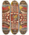 Triptych art skateboard deck of Adolf Wlfli Der Wiliseezohrnwald In Amerika Und Krohnprinzessinn Wiegalinda Von Waldaufeldskt Adolfhoof by Adolf Wolfli (1864-1930)