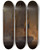 Triptych art skateboard deck of Thomas Whitcombe Engagement Between Hms Amelia And French Frigate Larethuse Off The Isles Of Loss 1813 by Thomas Whitcombe (1763-1824)