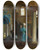 Triptych art skateboard deck of Jeanlon Grme At Prayer Cairo by Jean-Lon Grme (1824-1904)