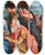 Triptych art skateboard deck of Adriaen Thomasz Key The Adoration Of The Magi by Adriaen Thomasz Key (1544-1589)
