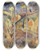 Triptych art skateboard deck of Albert Bloch Villagers by Albert Bloch (1882-1961)