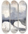 Triptych art skateboard deck of Paul Huet Matine Dhiver Prs Du Pont Neuf by Paul Huet (1803-1869)