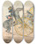 Triptych art skateboard deck of Henry Thomas Alken Sporting Discoveries Or The Miseries Of Driving You Discover A New Way Of Bringing Your Equipage Into A Small Compass by Henry Thomas Alken (1785-1851)