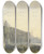 Triptych art skateboard deck of John William Inchbold The Thames Early Morning Towards St Pauls by John William Inchbold (1830-1888)
